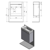 Kép 6/6 - SAPHO LATUS IV mosdótartó szekrény, balos/jobbos, 49,5x50x24,5cm, ezüst tölgy (LT410-1111)