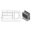 Kép 4/4 - SAPHO NIRONA Mosdótartó szekrény, 2 fiókkal, pipererendezővel, 95x51,5x43cm, fehér (NR100-3030)