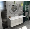 Kép 2/6 - SAPHO TREOS Rockstone beépíthető mosdó 1466x513mm, matt fehér (TS147-0101)