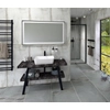 Kép 2/5 - SAPHO TWIGA mosdótartó asztal, 110x72x50cm, matt fekete/zúzott kő (VC453-110-9)