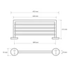 Kép 2/2 - SAPHO BEMETA OMEGA Törölközőtartó polc, 655x55x215mm, króm (104205082) (XR413)