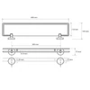 Kép 2/2 - SAPHO BEMETA OMEGA Üvegpolc, 600x55x130mm, króm (104102212) (XR600)