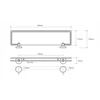 Kép 2/2 - SAPHO BEMETA OMEGA Üvegpolc, 300x55x130mm, króm (104102202) (XR607)
