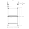 Kép 2/2 - SAPHO BEMETA OMEGA Üvegpolc, 400x665x130mm, króm (104202132) (XR608)