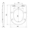 Kép 4/5 - Sapho BRUCKNER DARIO WC-ülőke, Slim, Soft Close, duroplast (301.403.4)