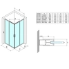 Kép 3/3 - SAPHO GELCO SIGMA SIMPLY tolóajtó sarokbelépéshez, 1000mm, transzparent üveg (GS2110)