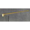 Kép 3/4 - Sapho VARIO GOLD MATT Fix zuhanyfal, fali profillal, merőleges merevítő nélkül, füst üveg, 700mm (GX1370-01)
