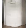 Kép 1/4 - Sapho VARIO WHITE Fix zuhanyfal, fali profillal, merőleges merevítő nélkül, nordic üveg, 700mm (GX1570-07)