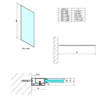 Kép 6/6 - SAPHO POLYSAN MODULAR Fix zuhanyfal, 1000mm, matt fekete (MS1-100B)