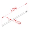 Kép 2/5 - SAPHO POLYSAN MODULAR Merőleges merevítő, 1200mm, matt fekete (MSBR1B)