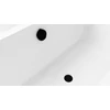 Kép 2/5 - SAPHO POLYSAN MARBLE kád le- és túlfolyó, kádtöltővel, bovdenes, 800mm, matt fekete (11052.21)