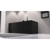 Kép 2/4 - SAPHO POLYSAN PLAIN 150, előlap, balos, 150x59cm, matt fekete (72597.21)