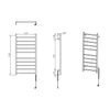 Kép 5/5 - Sapho ESKINADO elektromos törölközőszárító radiátor, 620x1160mm, 120W, inox (ER430V)