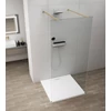 Kép 1/4 - SAPHO ESCA GOLD MATT Walk-in zuhanyfal, szabadonálló, transzparent üveg, 1400mm (ES1014-08)