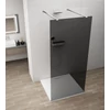 Kép 1/4 - SAPHO ESCA CHROME Walk-in zuhanyfal, szabadonálló, füst üveg, 1000mm (ES1210-05)