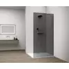 Kép 1/4 - SAPHO ESCA WHITE MATT Walk-in zuhanyfal, falra szerelhető, füst üveg, 1300mm (ES1213-03)
