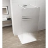 Kép 1/4 - SAPHO ESCA WHITE MATT Walk-in zuhanyfal, szabadonálló, flutes üveg, 1000mm (ES1310-07)