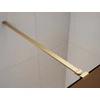 Kép 3/4 - SAPHO ESCA GOLD MATT Walk-in zuhanyfal, szabadonálló, flutes üveg, 1000mm (ES1310-08)