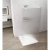 Kép 1/4 - SAPHO ESCA WHITE MATT Walk-in zuhanyfal, szabadonálló, flutes üveg, 1200mm (ES1312-07)