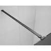 Kép 3/4 - SAPHO ESCA BLACK MATT Walk-in zuhanyfal, szabadonálló, flutes üveg, 1500mm (ES1315-06)