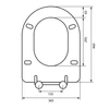 Kép 5/5 - SAPHO MEDIC WC-ülőke, duroplast, szürke (MC102-113)