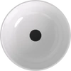 Kép 2/4 - SAPHO BANERA ROUND öntöttmárvány mosdó, átm:39cm, fehér/matt bézs (14337.82)