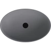 Kép 2/3 - SAPHO BANERA OVAL öntöttmárvány mosdó, 60x40cm, matt szürke (14397.31)
