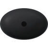 Kép 2/4 - SAPHO BANERA OVAL öntöttmárvány mosdó, 60x40cm, matt antracit (14397.51)