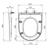 Kép 4/4 - SAPHO BRUCKNER LEON WC-ülőke, Slim, Soft Close, duroplast (301.307.4)