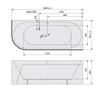 Kép 6/6 - SAPHO POLYSAN VIVA R MONOLITH aszimmetrikus kád, 180x75x60cm, fehér/agila (72129M.43)