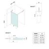 Kép 3/3 - SAPHO BRUCKNER SPITZA WALK-IN fix zuhanyfal, 1200mm, transzparent üveg (750.120.1)