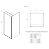 Kép 6/7 - SAPHO AQUALINE PILOT zuhanykabin, 1000x1000mm, brick üveg (PT100-01)