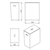 Kép 6/6 - SAPHO LUXURY szemetes, 49,5x61,8x29cm, fekete (103714)