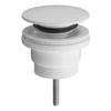 Kép 3/4 - SAPHO BRUCKNER klik-klak mosdólefolyó, túlfolyó nélküli, 5/4“, 4-45mm, ABS/fehér  (151.308.0)