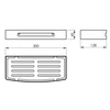 Kép 2/2 - SAPHO SMART polc, 300x45x128mm, matt inox (241738)