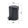 Kép 6/6 - SAPHO POTTY szemetes, Soft Close, 5l, matt fekete (330914)