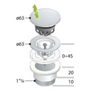 Kép 5/5 - SAPHO OMP TEA klik-klak mosdólefolyó, 5/4“, 10-45mm, matt fehér  (7532.310.5XD)