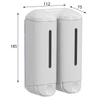 Kép 2/2 - SAPHO MARPLAST SHOWER MEDIUM fali dupla szappanadagoló, 2x250ml, fehér (A94801)