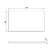 Kép 4/4 - SAPHO AQUALINE ALTAIR pult, 68x45,2 cm, antracit (AI872)