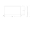 Kép 5/5 - SAPHO SKARA Rockstone pult, 91,2x12x46cm, black attica (CG026-0598)