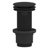 Kép 1/2 - SAPHO klik-klak mosdólefolyó, nem zárható, 5/4“, 10-80mm, ABS/matt fekete  (CV1232B)