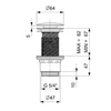 Kép 2/2 - SAPHO klik-klak mosdólefolyó, nem zárható, 5/4“, 10-80mm, ABS/fehér  (CV1232W)