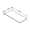Kép 2/2 - SAPHO ODETTA pult, 580x18x440mm, DTDL, matt antracit (DT058-3434)