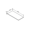 Kép 2/2 - SAPHO ODETTA pult, 980x18x440mm, DTDL, matt antracit (DT098-3434)