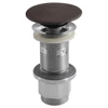 Kép 1/5 - SAPHO klik-klak mosdólefolyó túlfolyó nélkül, 5/4“, sötétbarna  (FG915)