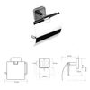 Kép 2/2 - SAPHO BEMETA TASI WC papírtartó, 137x144x78mm, króm (154112012) (IS007)