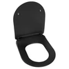 Kép 4/6 - SAPHO CREAVIT PAULA WC ülőke, Slim soft close, duroplast, matt fekete (KC0903.01.2100E)