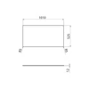 Kép 2/2 - SAPHO LOREA Rockstone pult, 101x1,2x51,5cm, black attica (LE100-0598)