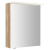 Kép 1/5 - SAPHO LINEX tükrösszekrény LED világítással, jobbos/balos, 60x70x15cm, Alabama tölgy (LX060-0022)