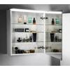 Kép 4/5 - SAPHO LINEX tükrösszekrény LED világítással, jobbos/balos, 60x70x15cm, Alabama tölgy (LX060-0022)